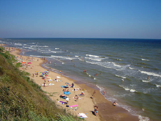 Песчаный пляж Азовского моря